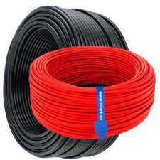 Câble solaire 6mm² Câble photovoltaïque H1Z2Z2-K cuivre Rouge/ Noir