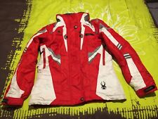 Blouson De Ski Femme  de Marque Spyder Taille 44 Blanc et Rouge