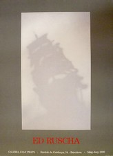 Edward Ruscha affiche originale abstract art du pop art à l'art conceptuel art