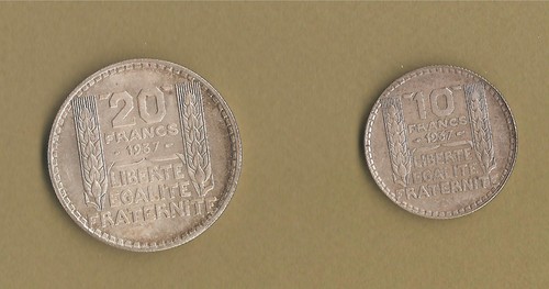 Lot francs turin 1937 - 20,