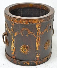 Seau À Grain Rond En Bois