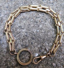 CHAÎNE de MONTRE plaqué or