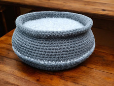 PANIER POUR CHAT AU CROCHET -