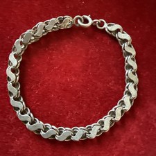 Bracelet Ancien Argent Massif