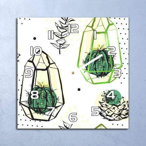 Horloge murale design verre - murale,