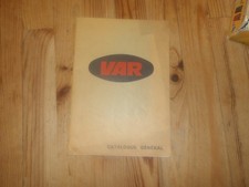 CATALOGUE VAR POUR CYCLES SCOOTERS ET MOTOS