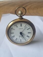 Reveil Vintage Laiton Imitation Montre Gousset Europa Germany