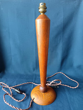 PIED DE LAMPE ART DECO EN BOIS DLG MAZDA / UNILUX  H.43CM