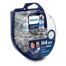 2 AMPOULES H4 +200% PHILIPS Racing Vision ( superieur au XTREME VISION +130% 150