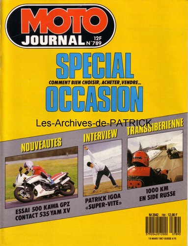 Moto journal 789 kawasaki gpz - moto,