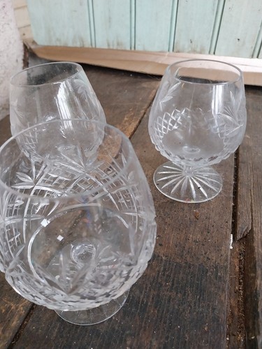 Lot verres cognac - de, à