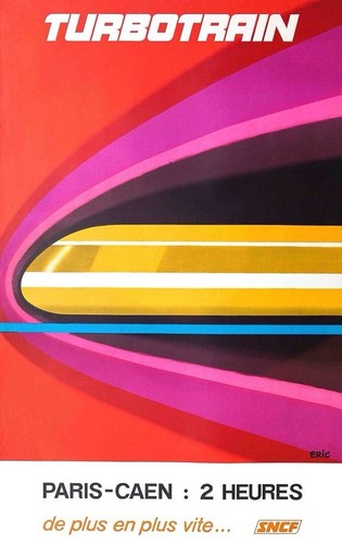 Affiche poster train - train, sncf