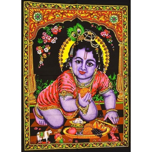 Tenture divinité krishna - tenture,