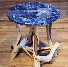 18 " Sodalite Table Top / Bleu