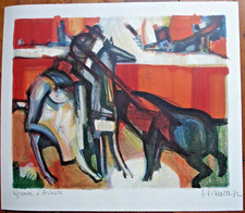 BRIATA GEORGES LITHOGRAPHIE  1972-ÉPREUVE D'ARTISTE-LE PICADOR- 60X51 CM