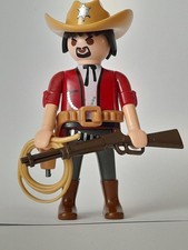 Playmobil personnage shériff  cowboy pour westrn tipi fort saloon  ranch chevaux