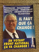 Affiche FN FRONT NATIONAL LE