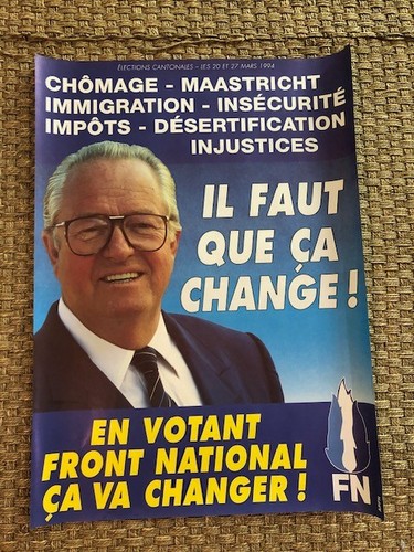 Affiche front national le - affiche, fn