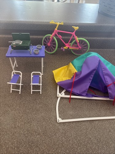 Barbie camping playset lot - barbie,