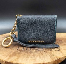 Porte-clés Burberry en cuir authentique porte-cartes porte-cartes bleu