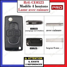 Coque clé 4 boutons