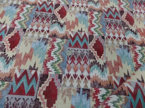 Tissu gobelin motifs mexicain - gobelin,