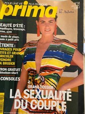 ANCIEN LIVRE REVUE MAGAZINE PRIMA MODE AVEC SUPER PATRON N° 58 07/87 TRICOT