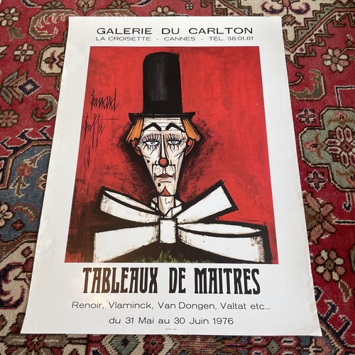 Buffet clown sur fond rouge - clown,