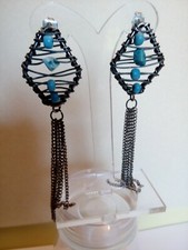 Boucles d'oreilles losange