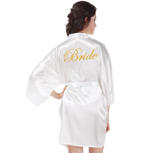 Peignoir mariée satin - mariée,