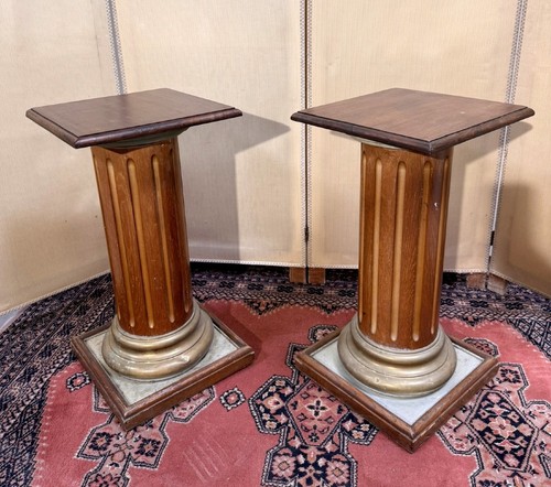 Paire colonnes l antique - de, l'antique