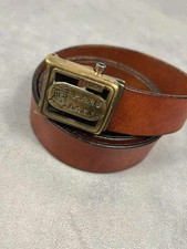 Ceinture cuir marron vintage