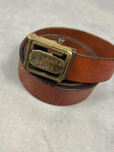 Ceinture cuir marron vintage