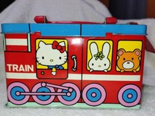Image confirmée Showa Retro Sanrio Hello Kitty Can Bag Coffre Train KT197 JAPAN