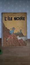 BD TINTIN L'ILE NOIRE - PAPIER MINCE - 1947 - 18 000 EX - BON ETAT