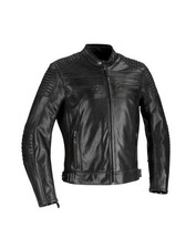 Veste En Cuir Noir Bering Morton Avec Protections Homologuées