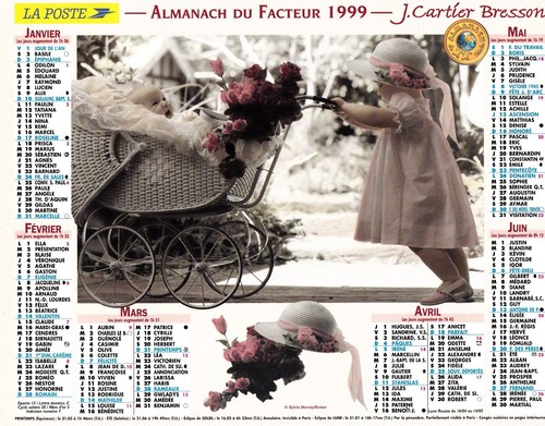 Calendrier des postes - des,