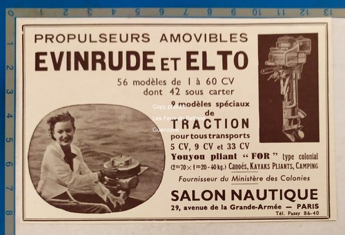 Propulseur evinrude eldo - evinrude, et