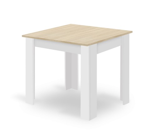 Table 80x80 chêne - chêne, +