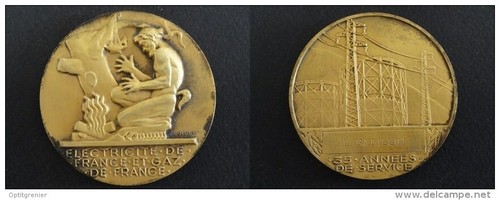 Medaille edf gdf electricite - edf,