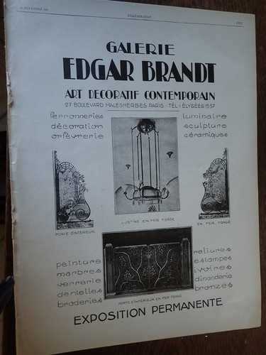 Edgar brandt ferronnerie art - brandt,