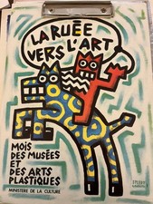 La Ruée Vers l Art, Porte Menu à Pince,produit dérivé Speedy Graphito,1985