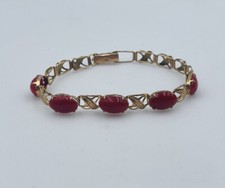 Ancien 10k Or & Corail Rouge