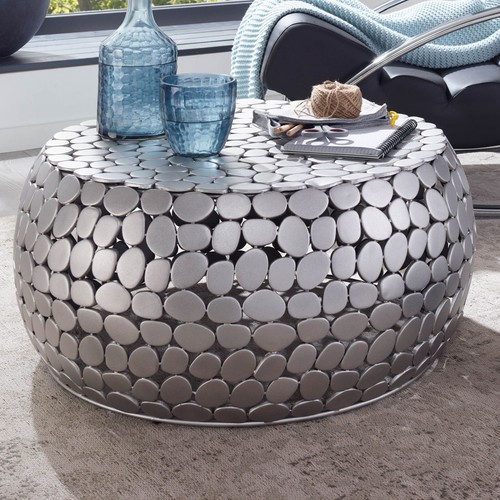 Finebuy table basse - basse, ronde