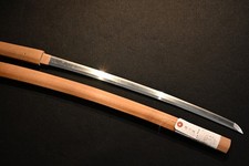 Épée ancienne japonaise Wakizashi Minamoto Kanemichi Edo période shirasaya