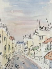 Aquarelle Paysage Orientaliste
