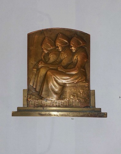Plaque bronze les aieuls - plaque,