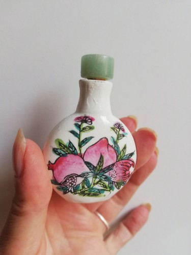 Tabatière porcelaine - tabatière, en
