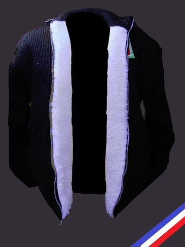 Gilet fourres zip travail uni - fourres,