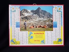 CALENDRIER  ALMANACH DES POSTES  TÉLÉGRAPHES ET TELEPHONES 1958  HAUTE LOIRE 